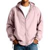 DUHGBNE Giacca Uomo Primaverile Giacca Mezza Stagione Uomo Giubbotto Leggero Lunga Maniche con Zip Casual Giubbotto Estivo e Tasche Bomber Jacket con Cappuccio Antivento Sportiva Giubbino