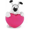 Plastoy Astérix Figura Idéfix cuore rosa - PVC - 6 cm