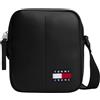 Tommy Jeans Uomo Borsa a Tracolla Daily Reporter Pu Reporter Piccola, Nero (Black), Taglia Unica