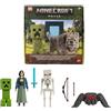 Mattel Minecraft - Incontri del Mondo Principale, set storia da collezone con 4 action figures e 3 accessori inclusi, confezione ispirata al film, giocattolo per bambini, 6+ anni, JFR70