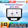 OSSURET 360 fotocamera 2Din Android13 lettore GPS multimediale per auto per Renault Kangoo 2019-2025 schermo intelligente Carplay 2din autoradio