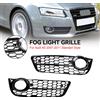 NONE Artudatech Coppia Griglia di copertura per fendinebbia anteriore a nido d'ape per Audi A5 2007-2011