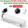 Batteria di ricambio originale da 12800mAh per aspirapolvere robotico Dreame D9 F9 L10 Pro Plus RLS3 RLS5 RLS5L RLS5D, 14.4V