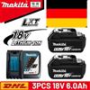 MAKITA Batteria ricaricabile Makita 18V 6.0Ah originale al 100%, per utensili elettrici Makita BL1830 BL1830B BL1840 BL1840B BL1850 BL1850B