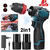 DWiusty Trapano Elettrico Senza Spazzole da 10mm, 23 Velocità, Trapano Cordless, Cacciavite con Mandrino in Metallo, Utensile Elettrico per Batteria Makita