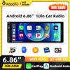 podofo Autoradio Podofo 2+64G Android 1 Din con Carplay, Android Auto, Bluetooth, WIFI, GPS, lettore multimediale video per auto, ricevitore FM