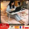 Vacclo Tavolino Pieghevole per Laptop da Letto e Divano, Regolabile con Portabicchieri e Cassetto, Design Ergonomico, 8 Livelli di Regolazione dell'Altezza