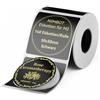 NIIMBOT Etichette M2, 50 x 50 mm, autoadesive, solo per stampanti M2, impermeabili, resistenti alle alte e basse temperature, per uffici, impianti esterni, rotondi, colore nero