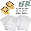 DL SERVICE Kit per Folletto Vk 135/136 | 12 Sacchetti 12 Profumini 2 Filtri HEPA 2 Filtri Motore Pulizia e Manutenzione Folletto Vk 135/136 Compatibile