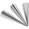 Jwthee Stampi per corno per crema, 6 pezzi, coni da forno, in acciaio inox, forme coniche per coni per croissant, pasticceria danese, forme per coni, per crema, per cannoli, rotoli (Cornetto grande)