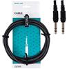 Gewa Cavo patch Basic Line 0,9 m, nero, jack stereo 6,3 mm - jack stereo 6,3 mm, 190340