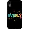 Everly Figlia Sorella idee regalo di com Custodia per iPhone XR Everly - Bellissimo nome con farfallas
