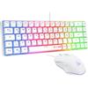 The G-Lab Combo Hydrogen Gaming tastiera e mouse da gioco bianco - QWERTZ
