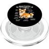 Corgi Chaos Club Divertente anatomia di un corgi amante dei cani Doggo Pet Owner Humor PopSockets PopGrip per MagSafe