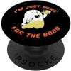 Miftees Halloween Tees Trasparente Ghost Bere Birra I'm Just Here for the Boos PopSockets PopGrip Adesivo