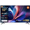 XIAOMI TV A Pro 32, 32 pollici (81 cm), QLED, Smart TV, Google TV, Triple Tuner DVB-C/S/S2/T/T2,Dolby Audio, DTS Virtual:X, DTS-HD, Controllo Vocale, Compatibile con Apple Airplay & Google Cast