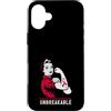 Multiple Myeloma Awareness Burgundy Ribb Custodia per iPhone 16 Plus Nastro da donna indistruttibile con guerriero multiplo mieloma
