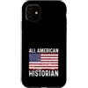 Historian Apparel for Men Women Work Bos Custodia per iPhone 11 Storia Distressed 4 4 luglio All American Flag USA