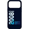 Birth Since September 2008 Retro Vintage Custodia per iPhone 17 Pro Max Settembre 2008 Anno 2008 Retro 2008 Vintage Edizione Limitata