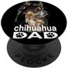 Raf THE ARTIST Designs Chihuahua Papà Capelli Lunghi Chiwawa Padre PopSockets PopGrip Adesivo