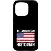 Historian Apparel for Men Women Work Bos Custodia per iPhone 15 Pro Storia Distressed 4 4 luglio All American Flag USA