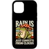 Rain Frog Mushroom Lover Custodia per iPhone 12/12 Pro La pioggia è solo coriandoli dalle nuvole Rana