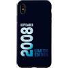 Birth Since September 2008 Retro Vintage Custodia per iPhone XS Max Settembre 2008 Anno 2008 Retro 2008 Vintage Edizione Limitata