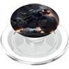 PM-Artistic Potente viaggio nell'oscurità su una moto epica PopSockets PopGrip per MagSafe