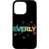 Everly Figlia Sorella idee regalo di com Custodia per iPhone 15 Pro Max Everly - Bellissimo nome con farfallas