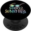 Sunbeam Lettering Co. Tipografia vacanze estive pastello sfumature PopSockets PopGrip Adesivo