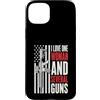 Funny Shooting Gifts Custodia per iPhone 15 Plus Design divertente con scritta I Love One Woman And Diverse Guns