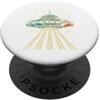 Alien Extraterrestrial Sci-Fi UFO Space Alien Universo UFO Rapimento Spazio Fascio Extraterrestre PopSockets PopGrip Adesivo