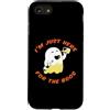 Miftees Halloween Tees Custodia per iPhone SE (2020) / 7/8 Trasparente Ghost Bere Birra I'm Just Here for the Boos