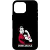 Multiple Myeloma Awareness Burgundy Ribb Custodia per iPhone 16 Pro Max Nastro da donna indistruttibile con guerriero multiplo mieloma