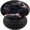 PM-Artistic Potente viaggio nell'oscurità su una moto epica PopSockets PopGrip Adesivo