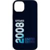 Birth Since September 2008 Retro Vintage Custodia per iPhone 14 Plus Settembre 2008 Anno 2008 Retro 2008 Vintage Edizione Limitata