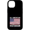 Historian Apparel for Men Women Work Bos Custodia per iPhone 14 Storia Distressed 4 4 luglio All American Flag USA