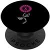 Multiple Myeloma Awareness Burgundy Ribb Supporto per nastro di sensibilizzazione al mieloma multiplo, girasole, bordeaux PopSockets PopGrip Adesivo