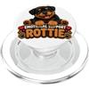 Cute Funny Stuffed Animal Stuffie Stuffy Supporto emotivo Rottweiler Rottie Ragazzi Ragazze Compleanno Bday PopSockets PopGrip per MagSafe
