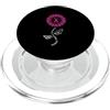 Multiple Myeloma Awareness Burgundy Ribb Supporto per nastro di sensibilizzazione al mieloma multiplo, girasole, bordeaux PopSockets PopGrip per MagSafe