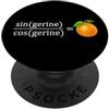 Bethcentral Math Gifts sin(gerine)/cos(gerine) = tan(gerina) - Divertente mandarino matematico PopSockets PopGrip Adesivo