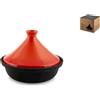 H&H Tajine In Ghisa Smaltata Con Coperchio In Vetroceramica Lt 2