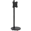 StarTech Supporto a pavimento per TV - Staffa per TV - Rotazione a 360° - Altezza regolabile da 109 a 121 cm - Inclinazione da -7° a +10° - Standard VESA 200x200 - Adatto per televisori da 25 a 107 cm - Colore: nero