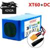 StarTech Batteria per e-bike - Pacco batterie agli ioni di litio 10S4P - 36V/42V 100Ah - Con BMS (sistema di gestione della batteria) - Adatta per e-bike ed e-scooter - Connettore XT60 DC - Dimensioni: 188 x 78 x 66 mm