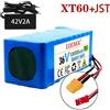 StarTech Batteria agli ioni di litio 36V 100Ah - Pacco batterie per e-bike e scooter (configurazione 10S4P) - 1000W con BMS - Connettori XT60-JST - Dimensioni: 188×78×66mm - Peso: 1,8kg