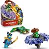 LEGO NINJAGO Nya vs. Mutation Monster Spinner - Ninja Spinning Toy w/a Launcher, Battling Tops & 2 Minifigures - Birthday Gift for 6+ Year Old Boys & Fans - 71849