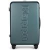 Kappa Trolley da Cabina 55 x 40 x 20, Valigia ABS Antigraffio con 4 Ruote Girevoli 360°, Manico Telescopico Regolabile, Lucchetto TSA Incorporato, Viaggio Aereo Uomo Donna 332E3GW, Verde Petrolio