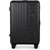 Kappa Valigia da Cabina Rigida 55 x 40 x 20, Trolley in ABS Antigraffio con 4 Ruote Girevoli 360°, Manico Telescopico Regolabile e Lucchetto TSA, Bagaglio a Mano per Viaggi Aerei 332E3IW, Nero