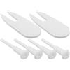 Hohopeti Air Plug Kit e Soccer Ball Stopper in plastico Bianco, 1 Set, Design per gonfiaggio rapido, per Attrezzi Fitness e Pilates
