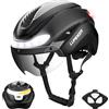 LUMDEER Smart E - Casco da bici con luci a LED, certificato CPSC e NTA-8776